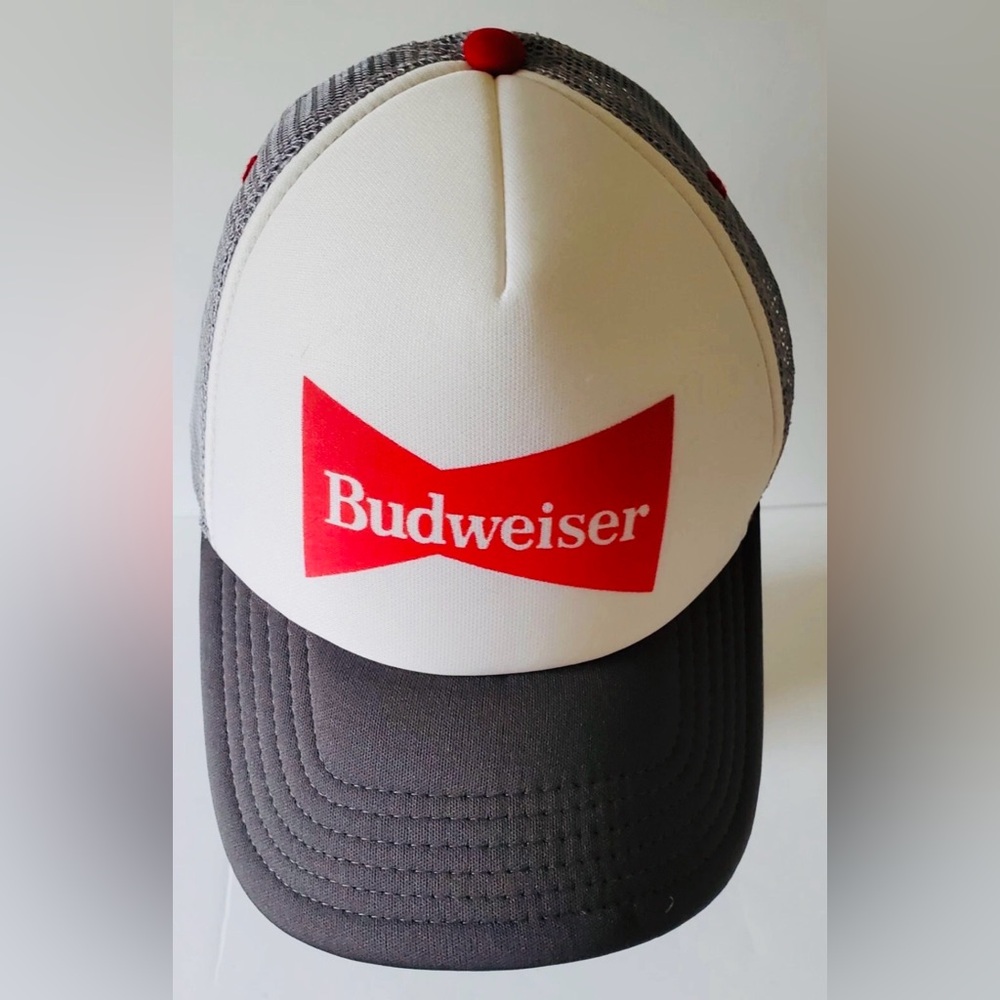 BUDWEISER Vintage Snapback Foam/Mesh Trucker Baseball Cap / Hat - Rare